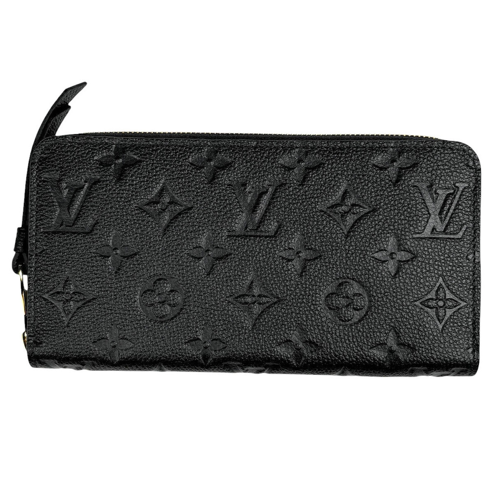 Louis Vuitton Zippy Wallet Long Monogram Empreinte Noir Black
